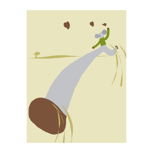 Blabla Kids Art Print Hercule Running Art Print